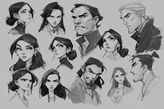 sketch any character in any way