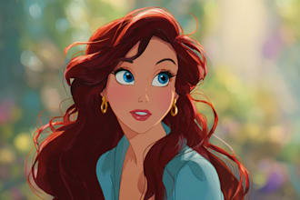 do disney cartoon portrait