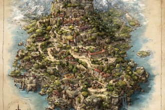 create custom fantasy maps for you