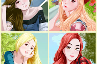 create manga anime artwork for characters stories and comics