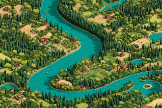 illustrate a creative vector map