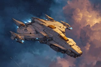 draw high quality spaceship concept