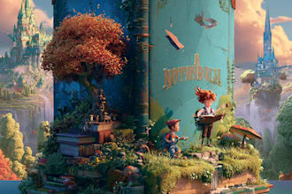 children book illustrations and children book cover