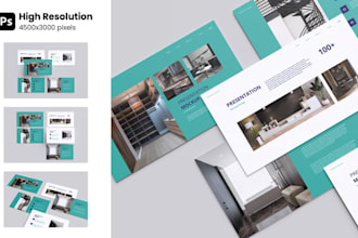design powerpoint infographic, presentation investor pitch deck and google slide