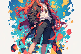 draw you as anime character style