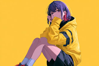 draw original anime character, vtuber, or oc art