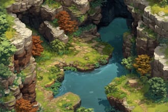 create game environment 2d and 3d for concept art