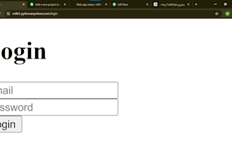 build a python flask web application
