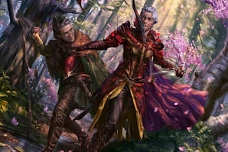 draw your oc and dnd character illustration