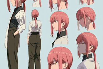 draw character sheet for your oc, waifu and husbando