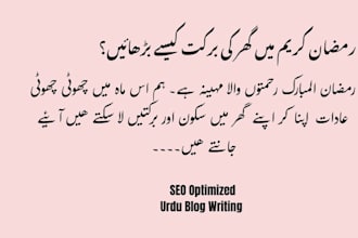 professional urdu blog, articles and SEO urdu content