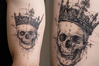 create a small, minimalistic, fine line spiritual tattoo