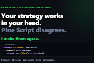code your tradingview pine script indicator or strategy with backtest