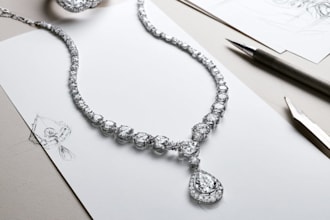 make jewelry design in hand sketchs