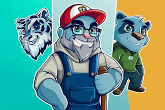 design a cartoon business logo or mascot character