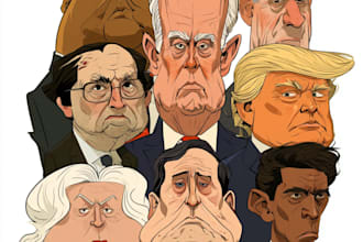 draw satire, editorial or political cartoons for you