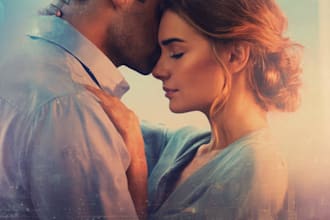 do a stunning romance book cover or an adult book cover