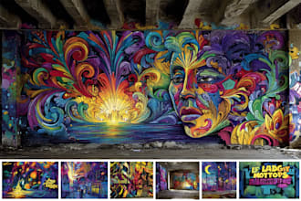 design graffiti designs, murals and wall arts