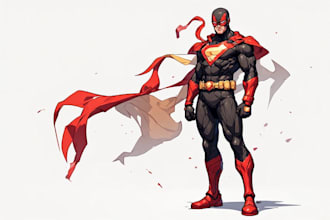 design superhero character for comics