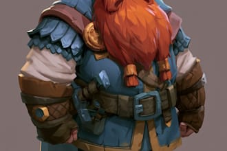 design 2d game character illustration