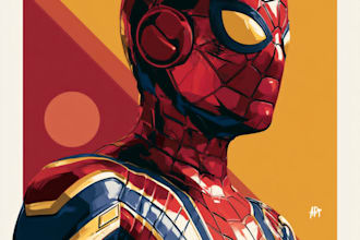 illustrate a superhero comic cover art