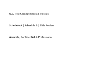 prepare title commitments and title policies