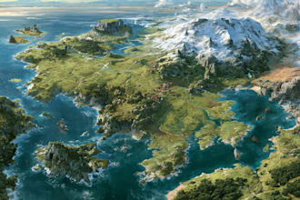 make a fantasy map illustration