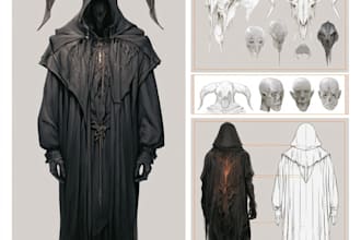 design fantasy horror and fantasy horror character