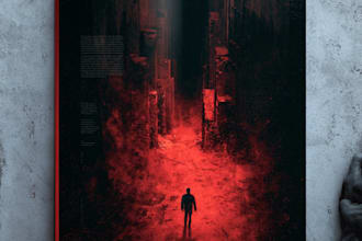 create custom thriller and crime book cover illustration