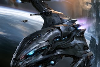make sci fi spaceship models