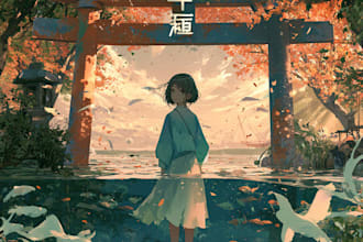 do an anime style album cover for youv
