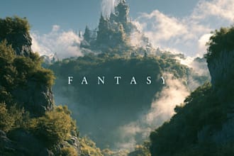 create a custom, fantasy and fictional music album cover