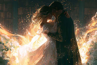 do fantasy book cover, romance book cover and ebook cover
