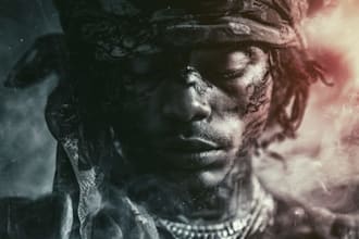 design a rip hip hop trap style album cover art