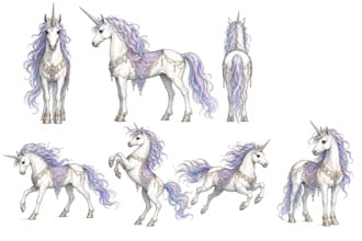 design custom griffin phoenix and unicorn cocept art