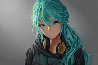 draw beautiful anime art illustration commission