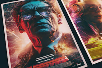 create high quality movie poster design or indie film poster