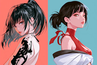 draw you an anime portrait or icon