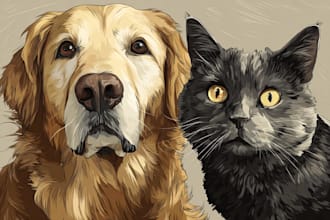 create a custom animal vector illustration professionally