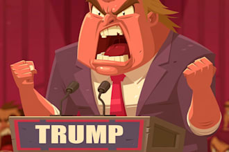 do digital political cartoon for political cartoon