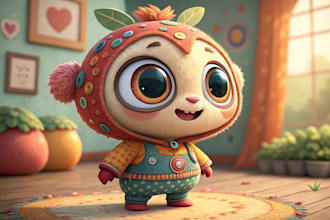 design a cartoon character