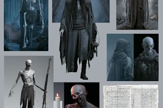 design fantasy horror and fantasy horror character