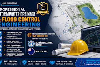 design stormwater drainage and flood control plans for mp and new zealand