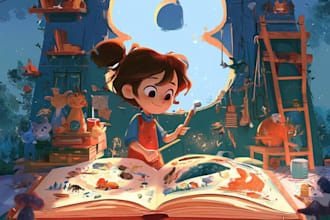 create children story book illustrations