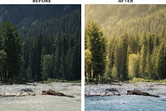 do professional lightroom photo editing and color correction
