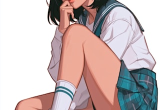 anime character an illustration and anime character