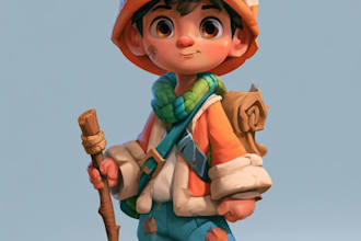 2d game character illustration