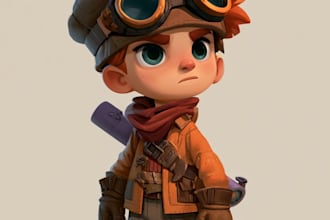 2d game character illustration