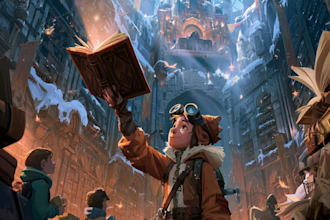 illustrate your book in a cartoon style