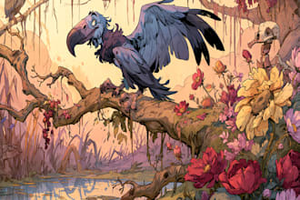 draw cartoon illustrations for you